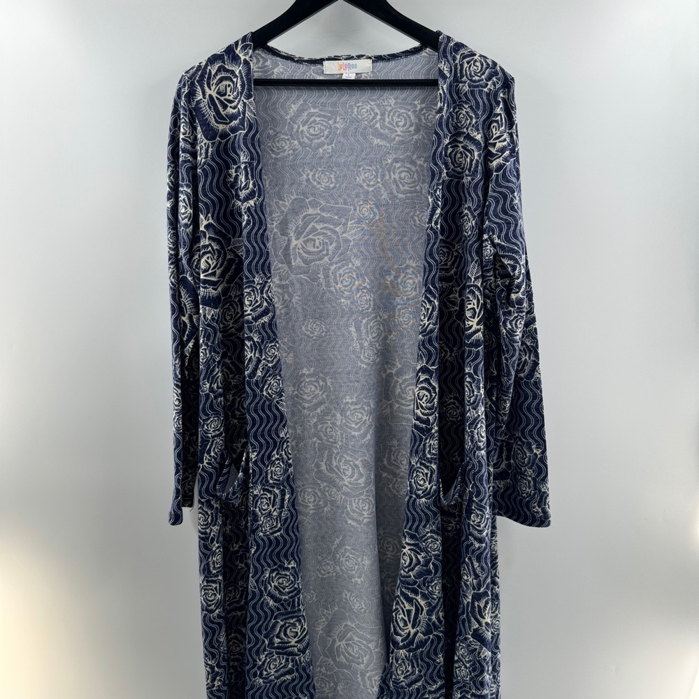 LuLaRoe Maxi Cardigan Size Large Lightweight Layering Piece